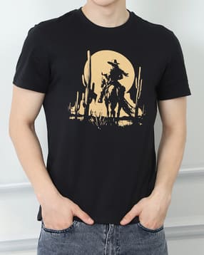 Shein Short Sleeves Graphic Chest Print Crew Tshirt-picture-32