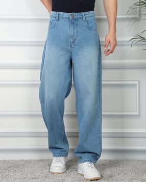 Shein Full Length Fly With Button Closure Mid Wash Jeans