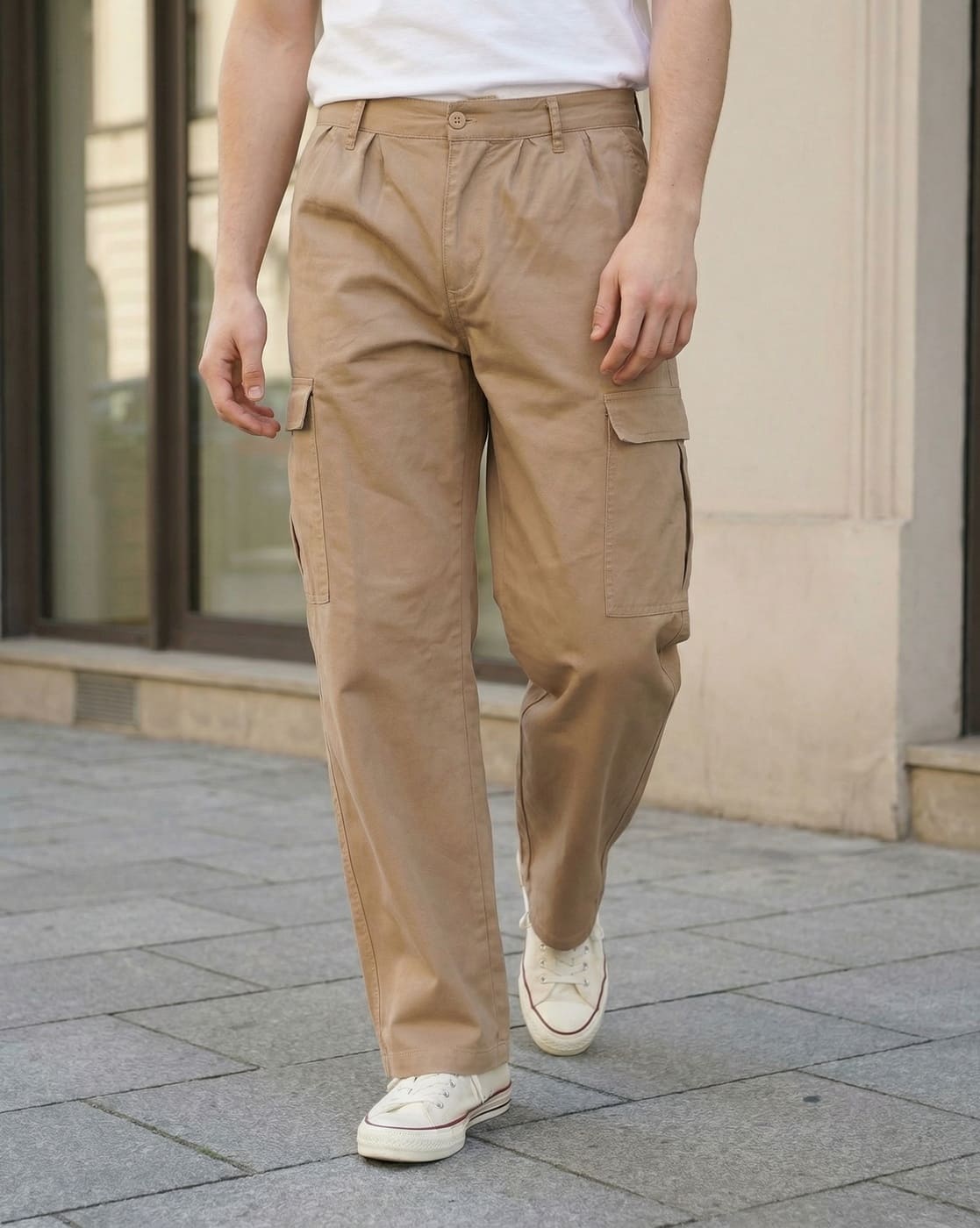 Buy Khaki Trousers & Pants for Men by Shein Online | sheinindia.in