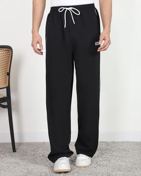 Shein Full Length Elasticated Drawstring Waist Straight Track Pants-picture-17