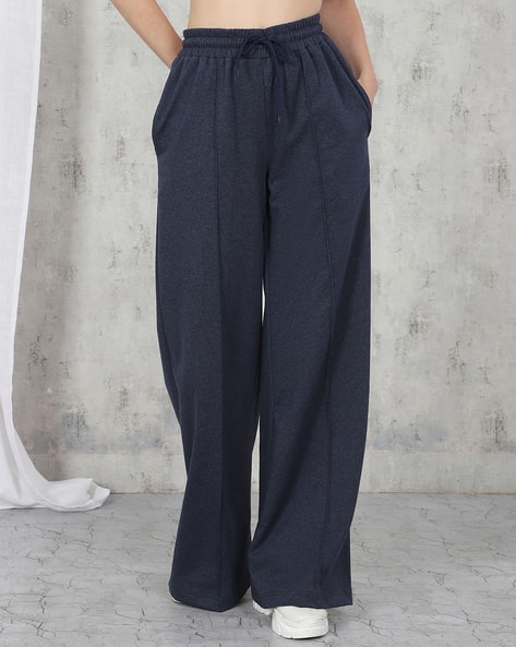 Product image of Shein Shein
                              Elasticated Drawstring Waist Pintuck Wide
                              Track Pants