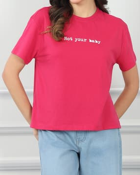 Shein Drop Shoulder Typographic Chest Print Crew Tshirt-picture-32