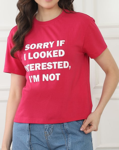 SHEIN XS ピンク Tシャツ　バックプリント　トップス Pink Tops | ファッション Pink Tops | SHEIN JAPAN