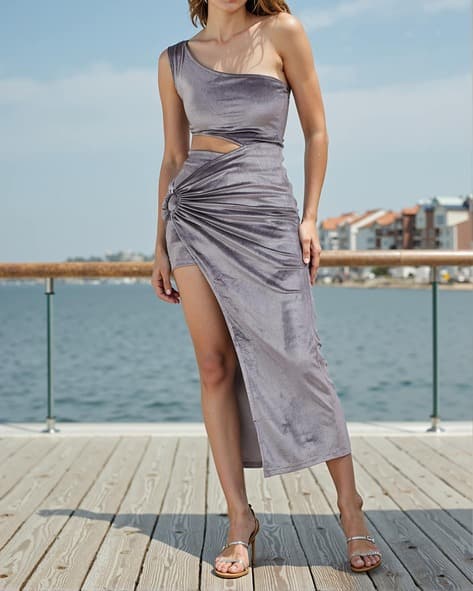 Buy Grey Dresses for Women by Shein Online | sheinindia.in Buy Grey Dresses for Women by Shein Online | sheinindia.in