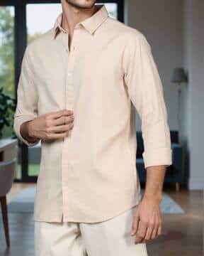 Buy Shein Shein Spread Collar Full Slee Online | Ajio.com