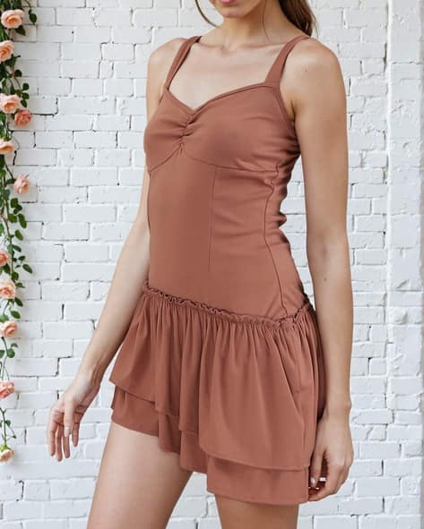 Buy Tan Dresses for Women by Shein Online