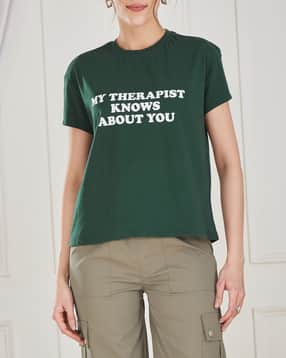 Shein Short Sleeve Typographic Chest Print Crew Tshirt-picture-29
