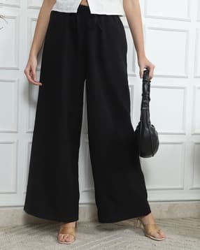 Shein Full Length Elasticated Drawstring Waist Palazzo