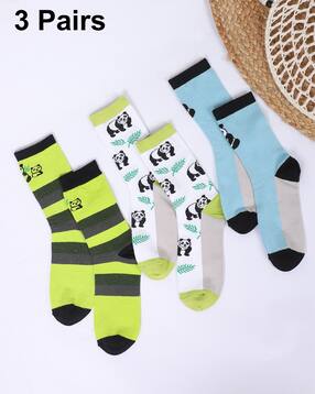 Shein Combo of 3 Graphic Print Everyday Socks-image-24