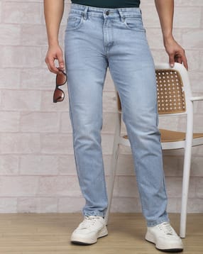 Shein Ankle Length Fly With Button Closure Stone Wash Jeans-picture-44