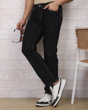 Shein Full Length Fly With Button Closure Clean Jeans-picture-14
