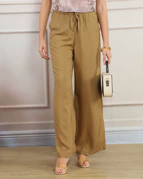 Shein Full Length Elasticated Drawstring Waist Palazzo