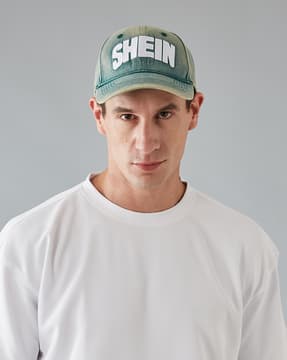 Shein Shein Men Street Logo Embroidered Detail Denim Style Baseball Cap