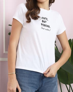 Shein Short Sleeve Typographic Chest Print Crew Tshirt-picture-25
