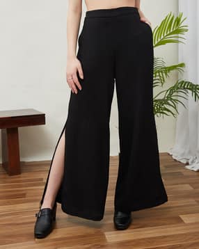 Shein Full Length Semi Elasticated Waist Textured Palazzo-picture-14