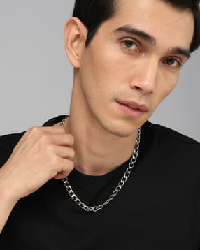 Shein Men Silver Interlinked Design Classic Chain-picture-11