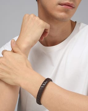 Shein Men Brown Braided Bracelet With Magnetic Clasp-picture-25