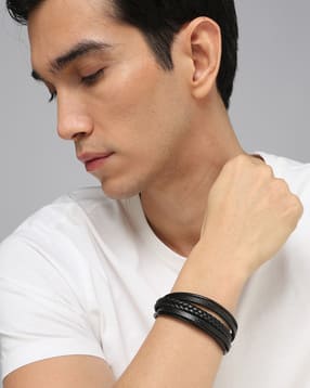 Shein Men Layered Braided Bracelet with Magnetic Clasp-picture-12