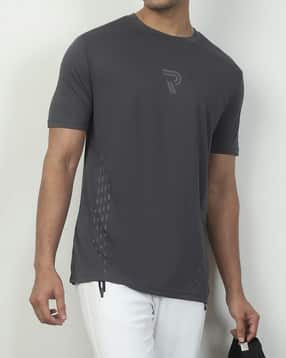 Shein Short Sleeve Typographic Chest Print Crew Tshirt-picture-13