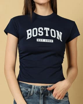 Shein Short Sleeve Typographic Chest Print Crew Tshirt-picture-26