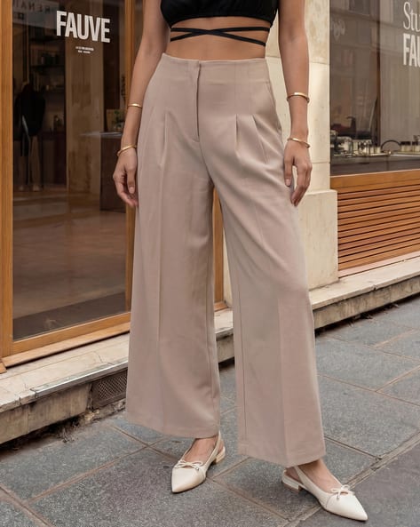 Product image of
                        Shein Shein Ankle Length Fixed Waist Pleated
                        Palazzo