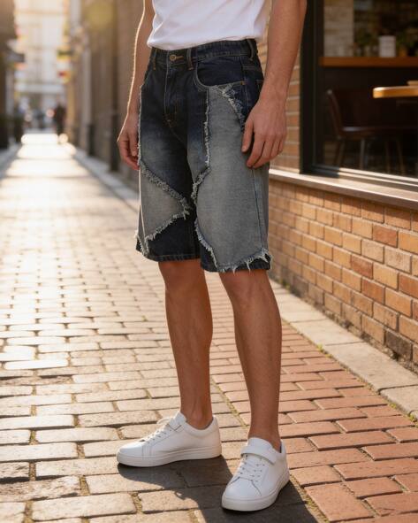 STARTEAM DOUBLE KNEE SEAM JEAN SHORTS 30 Buy Dark Blue Shorts & 3 