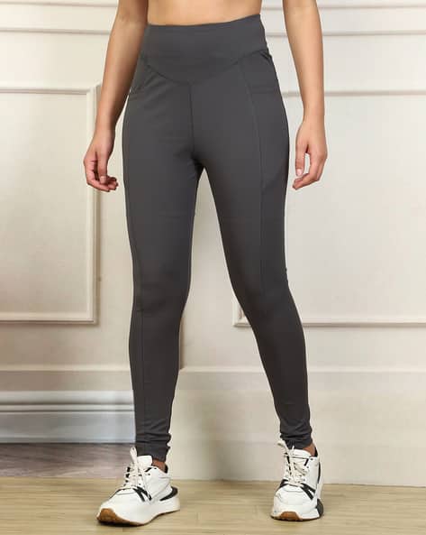 Product image of
                        Shein Shein Ankle Length Panelled Sports
                        Leggings With Pocket