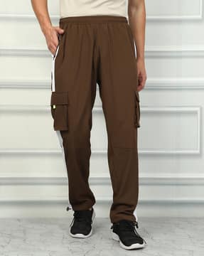 Shein Shein Contrast Panelled Elasticated Waist Track Pant
