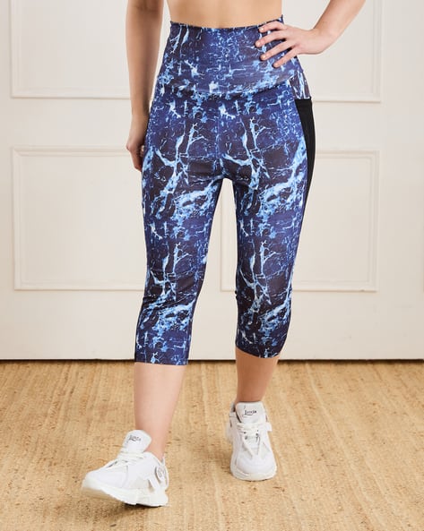 Product image of
                        Shein Shein Side Mesh Panel Abstract Print
                        Sports Leggings