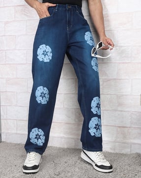 Shein Shein Men Full Length Fly With Button Closure Mid Wash Jeans