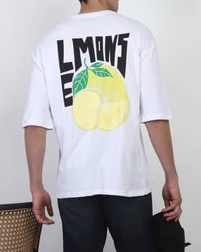 Shein Drop Shoulder Graphic Back Print Crew Tshirt-picture-43