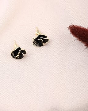 Shein Shein Women Enamel Layered Floral Design Stud Earrings
