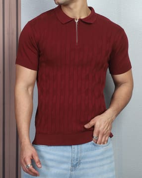 Shein Medium Length Short Sleeve Self-Designed Zipper Tshirt-picture-37