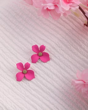 Shein Women Flower Shaped Stud Earrings-picture-12