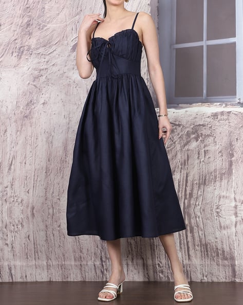 Buy Navy Blue Dresses for Women by Shein Online | Ajio.com
