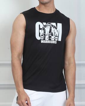 Shein Sleeveless Typographic Chest Print Crew Tshirt-picture-47