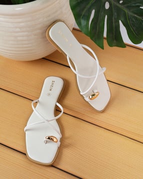 shein Women Slip-On Flat Square Toe-Ring Sandals-picture-28