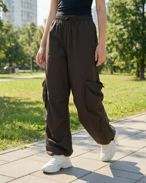Product image of
                        Shein Shein Full Length Elasticated Drawstring
                        Waist Parachute Pant