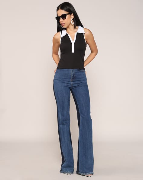 Buy Black Tops for Women by Shein Online | sheinindia.in