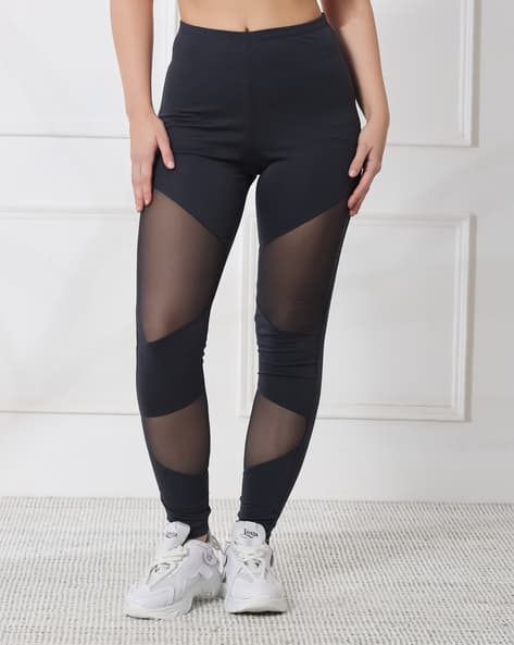 Product image of
                        Shein Shein Ankle Length Mesh Panelled Sports
                        Leggings