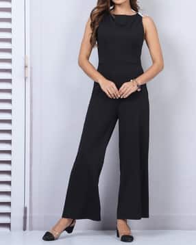 Shein Sleeveless Contrast Shoulder Bow Detail Jumpsuit-picture-53
