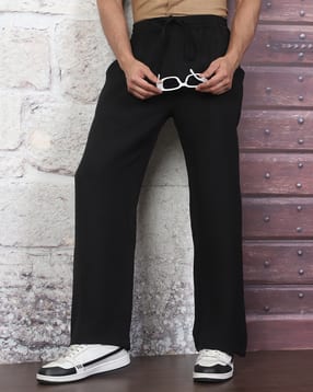 shein full length elasticated drawstring waist track pant