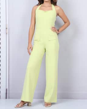 Shein Halter Neck Back Tie-Up Sleeveless Jumpsuit-picture-30