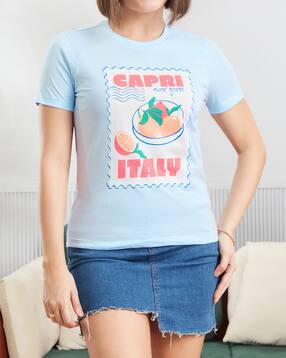 Shein Short Sleeve Graphic Chest Print Crew Tshirt-picture-14