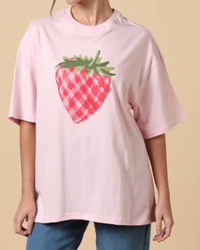 Shein Drop Shoulder Graphic Chest Print Crew Tshirt-picture-20
