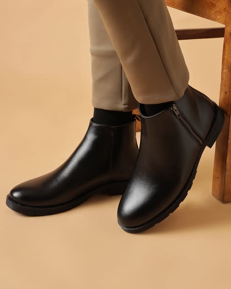 Buy Black Boots for Men by Shein Online | sheinindia.in
