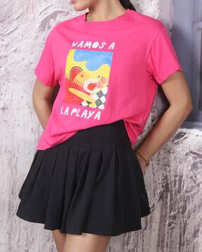 Shein Drop Shoulder Graphic Chest Print Crew Tshirt-picture-14