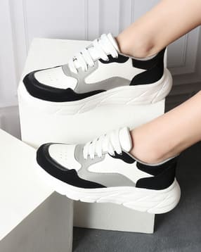 Shein Women Colourblock Lace-Up Shoes-picture-26