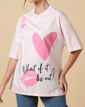 Shein Drop Shoulder Graphic Front Print Crew Tshirt-picture-42