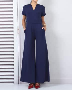Shein Extended Short Sleeve Pleated Detail Jumpsuit-picture-17